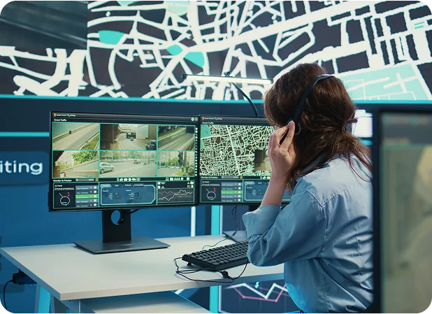 What technologies power modern corporate security systems?